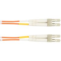 BLACK BOX EFN110-030M-LCLC OM1 62.5/125 MULTIMODE FIBER OPTIC PATCH CABLE - OFNR PVC, LC TO LC, ORANGE, 30-