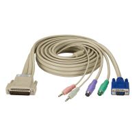 EHN825-0006 KVM CPU CABLE - DB25, VGA, PS/2, AUDIO, 6-FT. (1.8-M)