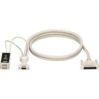 EHNUSB-0001 KVM USER CABLE - DB25, VGA, USB, 1-FT. (0.3-M)