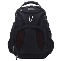 Eco EJSS-BP16-CF Style Jet Set Checkpoint Friendly Smart Backpack for 16" Notebooks + iPad Tablet, Black