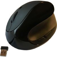 ERGOGUYS EM011-BKW BLACK ERGONOMIC WIRELESS VERTICAL MOUSE