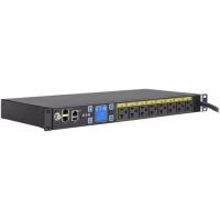 Eaton EMAT09-10 Managed rack PDU, 1U, 5-20P, L5-20P input, 1.44 kW max, 120V, 12A, 10 ft cord, Single-phase, Outlets: (8) 5-20R