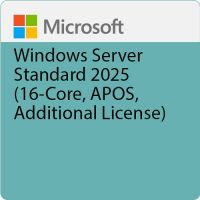 Microsoft EP2-25387 Windows Server Standard 2025 (16-Core, APOS, Additional License)