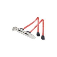 StarTech 2 Port SATA to eSATA Slot Plate Bracket - Serial ATA internal to external panel - 7 pin Serial ATA - 7 pin - ESATAPLATE2