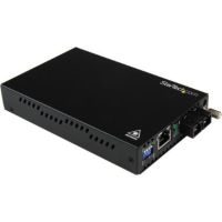 StarTech 1000 Mb/s Gigabit Multi-Mode Fiber Media Converter (SC Connector, Black) - ET91000SC2