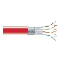 BLACK BOX EVNSL0272RD-1000 CAT6 250-MHZ STRANDED ETHERNET BULK CABLE - SHIELDED (S/FTP), CM PVC, RED, 1000-
