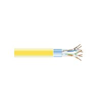 BLACK BOX EVNSL0504A-1000 CAT5E 350-MHZ SOLID ETHERNET BULK CABLE - SHIELDED (F/UTP), CMR PVC, YELLOW, 100