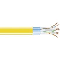 BLACK BOX EVNSL0604A-1000 CAT6 400-MHZ SOLID ETHERNET BULK CABLE - SHIELDED (F/UTP), CMR PVC, YELLOW, 1000