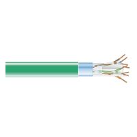 BLACK BOX EVNSL0607A-1000 CAT6 400-MHZ SOLID ETHERNET BULK CABLE - SHIELDED (F/UTP), CMR PVC, GREEN, 1000-