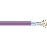 BLACK BOX EVNSL0609A-1000 CAT6 400-MHZ SOLID ETHERNET BULK CABLE - SHIELDED (F/UTP), CMR PVC, PURPLE, 1000