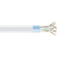 BLACK BOX EVNSL0615A-1000 CAT6 400-MHZ SOLID ETHERNET BULK CABLE - SHIELDED (F/UTP), CMP PLENUM, WHITE, 10