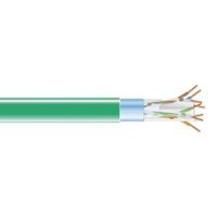 BLACK BOX EVNSL0617A-1000 CAT6 400-MHZ SOLID ETHERNET BULK CABLE - SHIELDED (F/UTP), CMP PLENUM, GREEN, 10