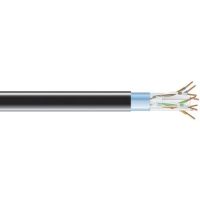 BLACK BOX EVNSL0618A-1000 CAT6 400-MHZ SOLID ETHERNET BULK CABLE - SHIELDED (F/UTP), CMP PLENUM, BLACK, 10