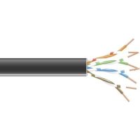BLACK BOX EVNSL0647A-1000 CAT6 550-MHZ STRANDED ETHERNET BULK CABLE - UNSHIELDED (UTP), CM PVC, BLACK, 100