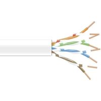 BLACK BOX EVNSL0650A-1000 CAT6 550-MHZ STRANDED ETHERNET BULK CABLE - UNSHIELDED (UTP), CM PVC, WHITE, 100