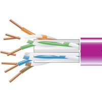 Black Box EYN865B-PB-1000 GigaTrue Cat6 550MHz Solid Ethernet Bulk Cable - CMP Plenum (1000', Violet)
