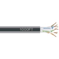 BLACK BOX EYN880A-PB-1000 CAT6 550-MHZ SOLID ETHERNET BULK CABLE - UNSHIELDED (UTP), CMR PVC, BLACK, 1000-