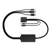 Belkin DisplayPort to DVI-D + USB A/B + Audio Smart Combo Cable - F1D9017B06