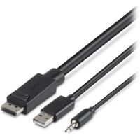 Belkin Cybersecurity and Secure KVM - TAA DP/USB/AUD SKVM CBL, DP M/M; USB A/B, 6' - F1D9019B06T