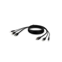 Belkin F1DN1CCBL-HH10T SYSTEM CABLE - MINI-PHONE 3.5 MM,HDMI,4 PIN MINI-USB TYPE A LEFT CONNECTOR