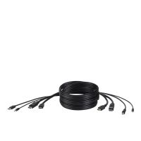 BELKIN F1DN2CC-HHPP10T SECURE KVM CABLE - HDMI,DISPLAYPORT,USB,3.5 MM AUDIO LEFT CONNECTOR - MALE LEFT