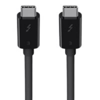 Belkin  USB-C to USB-C Thunderbolt 3 Cable - M/M - 40 Gbps - 100W - 4K Support - 2.6ft/0.8m - Black - F2CD084BT0.8MBK