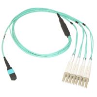 Belkin MTP to LC 50 125 OM3 Fiber Optic Cable, 1m - F2CF005-1M