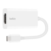 Belkin F2CU038DSWHTAPL Adapter, USB-C, HDMI, 4K, 60HZ, White