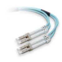 Belkin Fiber Optic Cable; 10GB Aqua Multimode LC/LC Duplex MMF, 50/125 OM3 - F2F402LL-30M-G