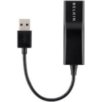 Belkin USB 2.0 Ethernet Adapter - network adapter - USB 2.0 - 10/100 Ethernet - F4U047BT