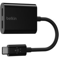 Belkin RockStar USB-C Audio + Charge Adapter - F7U081BTBLK
