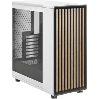 Fractal Design FD-C-NOR1C-04 North Mid-Tower Case (Chalk White, Clear Window)