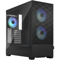 Fractal Design FD-C-POR1A-06 Pop Air RGB Mid-Tower Case (Black Tempered Glass, Clear Tint)