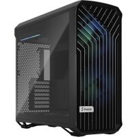 Fractal Design FD-C-TOR1A-04 Torrent Mid-Tower Case with Light Tinted Tempered Glass Side Panel and RGB Fans (Black)