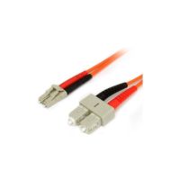 StarTech 7m Fiber Optic Cable - Multimode Duplex 62.5/125 - LSZH - LC/SC - OM1 - LC to SC Fiber Patch Cable - FIBLCSC7