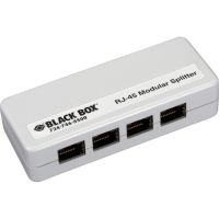 BLACK BOX FM810-R2 RJ45 MODULAR SPLITTER - A-PIN, SHIELDED, (1) RJ45 TO (4) RJ45