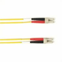 BLACK BOX FOCMP10-003M-LCLC-YL OM3 50/125 MULTIMODE FIBER OPTIC PATCH CABLE - OFNP PLENUM, LC TO LC, YELLOW, 3-