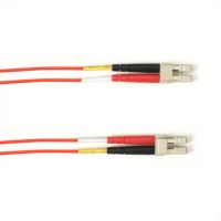 BLACK BOX FOCMR50-010M-LCLC-RD OM2 50/125 MULTIMODE FIBER OPTIC PATCH CABLE - OFNR PVC, LC TO LC, RED, 10-M (32
