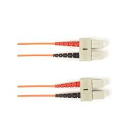 BLACK BOX FOCMR62-002M-SCSC-OR OM1 62.5/125 MULTIMODE FIBER OPTIC PATCH CABLE - OFNR PVC, SC TO SC, ORANGE, 2-M
