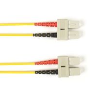 BLACK BOX FOCMR62-006M-SCSC-YL OM1 62.5/125 MULTIMODE FIBER OPTIC PATCH CABLE - OFNR PVC, SC TO SC, YELLOW, 6-M