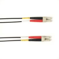 BLACK BOX FOLZHSM-003M-LCLC-BK OS2 9/125 SINGLEMODE FIBER OPTIC PATCH CABLE - LSZH, LC TO LC, BLACK, 3-M (9.8-F