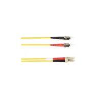 Black Box FOLZHSM-STLC-YL-121 ST/LC OS2 Singlemode Fiber Optic Cable Yellow 121ft