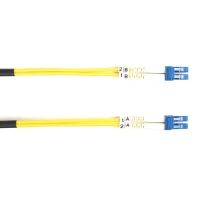 BLACK BOX FOSM-010M-LCLC OS2 9/125 SINGLEMODE FIBER OPTIC PATCH CABLE - OFNR PVC, LC TO LC, YELLOW, 10-M