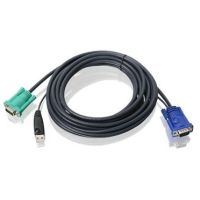 IOGEAR G2L5205U KVM CABLE - 15 PIN HD D-SUB (HD-15);USB - MALE - 15 PIN HD D-SUB (HD-15) - MALE