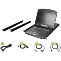 IOGEAR GCL1908W 18.5 WIDESCREENLCD 8 PORT KVM TAA TAA COMPLIANT