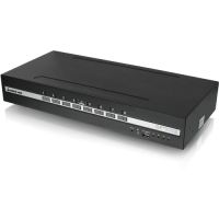 IOGEAR GCS1418TAA4C 8-PORT SINGLE VIEW DISPLAYPORT PP4.0 SECURE KVM SWITCH W/AUDIO, CAC, TAA