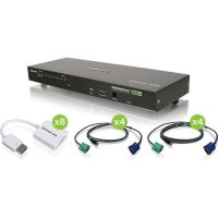 IOGEAR GCS1808DPKITU 8-PORT KVM SUPPORTS VGA & DP TAA COMPLIANT