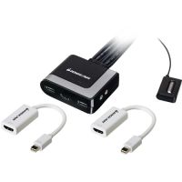 IOGEAR GCS62HMDPKIT 2-PORT HD CABLE KVM WITH MINI DISPLAYPORT ADAPTERS