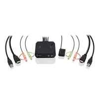 IOGEAR GCS92HU 2-Port 4K KVM Switch with HDMI, USB and Audio Connections