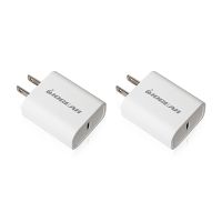IOGEAR GPAWC20W2P GearPower Compact USB-C 20W Charger (2-Pack)